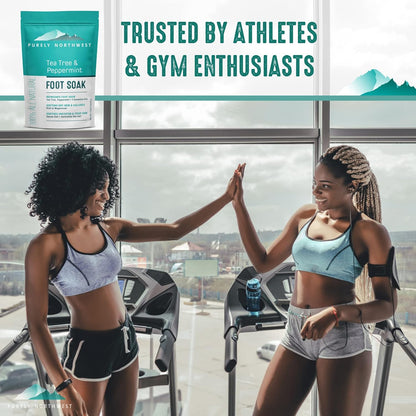 Epsom Salt Tea Tree Foot & Body Soak-Toenail Repair & Ingrown Nails, Athletes Foot Burning & Itching-Stubborn Foot Odor & Softens Callouses--Usa 2 LB