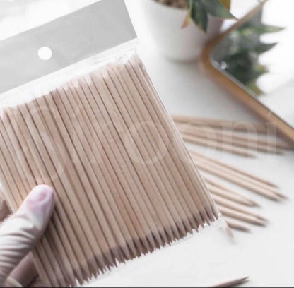 Wooden Cuticle Sticks 10Cm - 100 PCS Pack