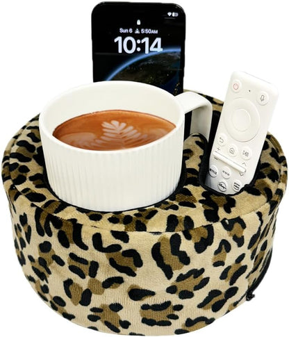 Couch Cup Holder Pillow Organizer | Sofa Caddy for Drinks, Phone, Remotes & Glasses