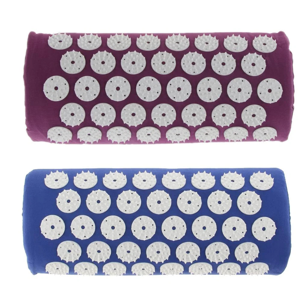 Acupressure Set Acupressure Mat Massage Mat Neck Pillow for Circulation Blue