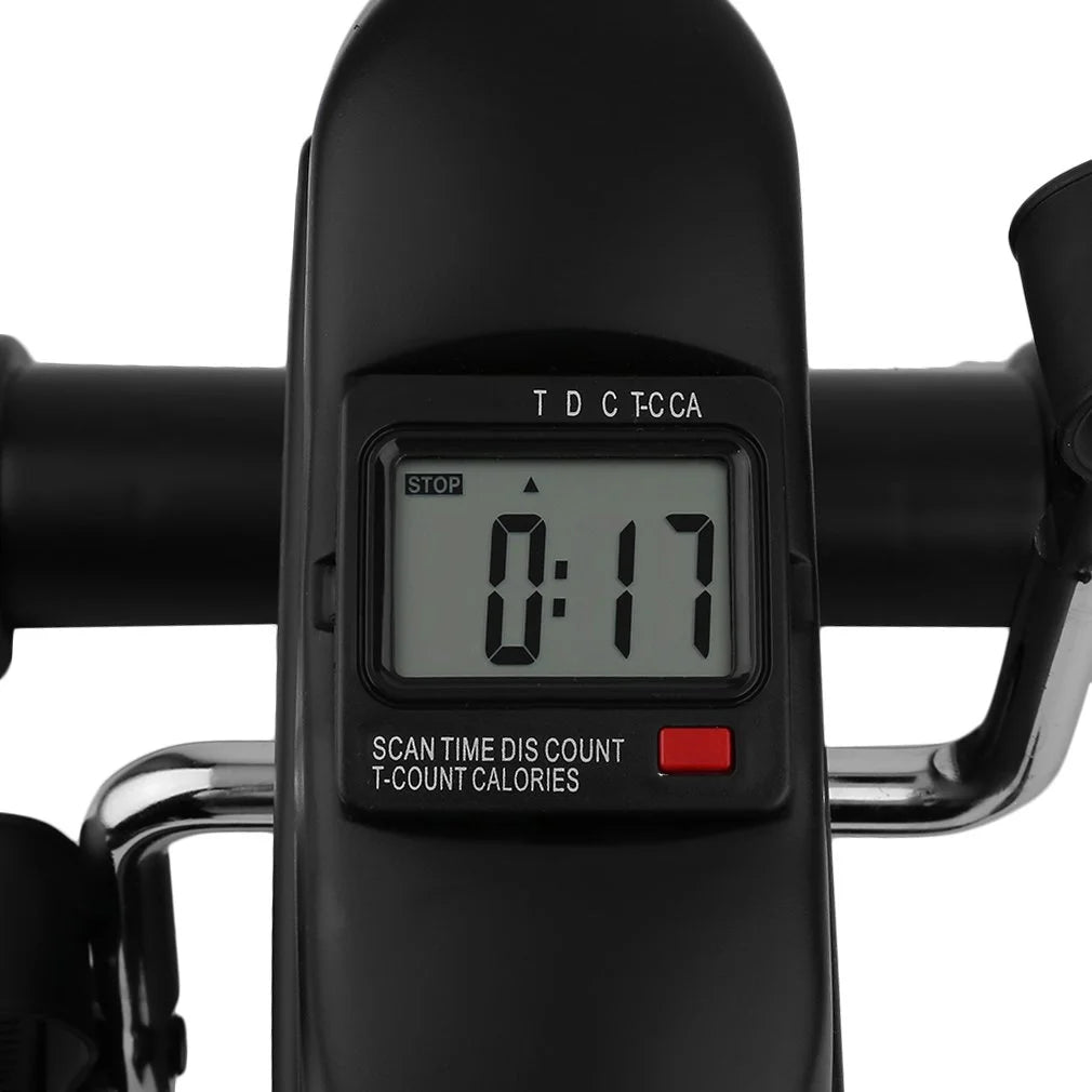 Mini Under Desk Exercise Bike | Portable Pedal Exerciser for Arms & Legs with LCD Monitor
