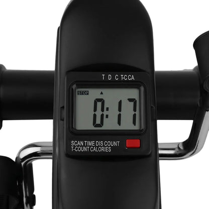 Mini Under Desk Exercise Bike | Portable Pedal Exerciser for Arms & Legs with LCD Monitor