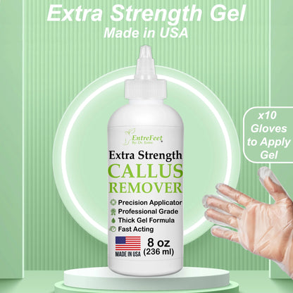 Dr. Entre'S Callus Remover for Feet: Callus Remover Gel, Foot Callus Remover, Pedicure Kit Tools Supplies, Spa Kit, Dead Skin Scrubber,