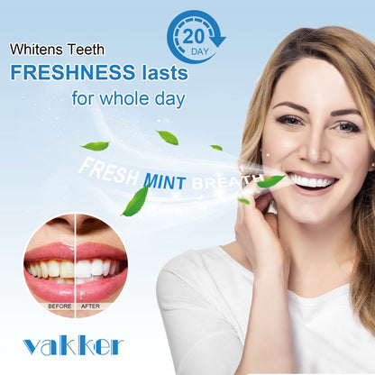 Teeth Whitening Powder Fot Teeth Whitening Toothpaste, Fluoride Free & Non-Sensitive, Enamel Safe Tooth Stain Remover, Fresh Mint, 5.5 Oz, 5 Packs