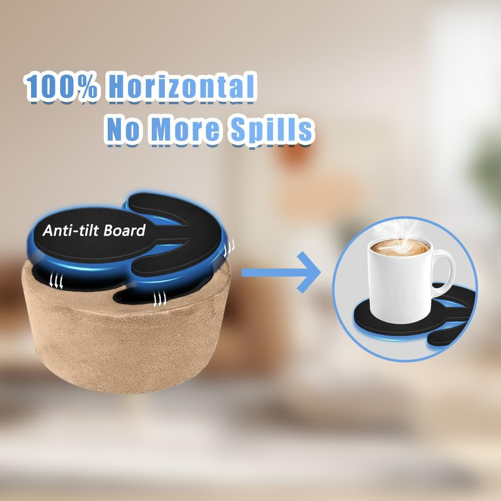 Couch Cup Holder Pillow Organizer | Sofa Caddy for Drinks, Phone, Remotes & Glasses