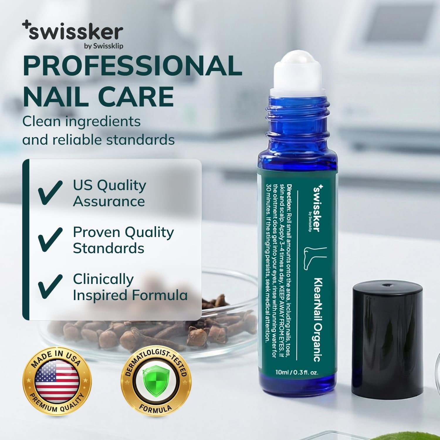 Klearnail Toenail Stick | Medi-Care Treatment | Natural Solution for Healthy Nails I Suitable for Foot, Toe, and Fingernail I for Brittle Toenails – 10Ml / 0.3 Fl. Oz. Pack 1 - Made in USA