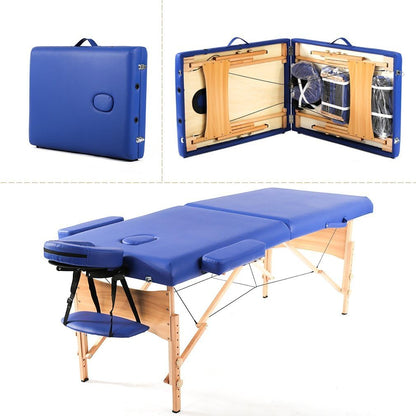 Portable Massage Table | Adjustable Spa Bed with Carry Bag for Massage, Facials, Lash & Tattoo