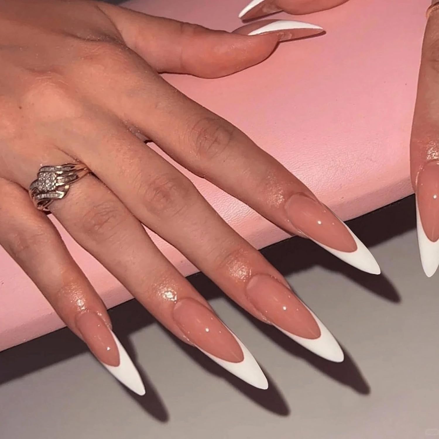 Luxury Press-On Nails | 23 Trendy Stiletto Styles • Reusable Full Nail Kit