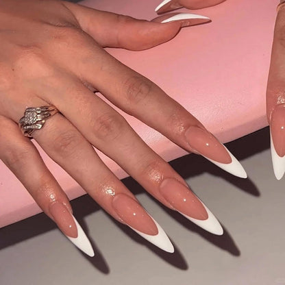 Luxury Press-On Nails | 23 Trendy Stiletto Styles • Reusable Full Nail Kit