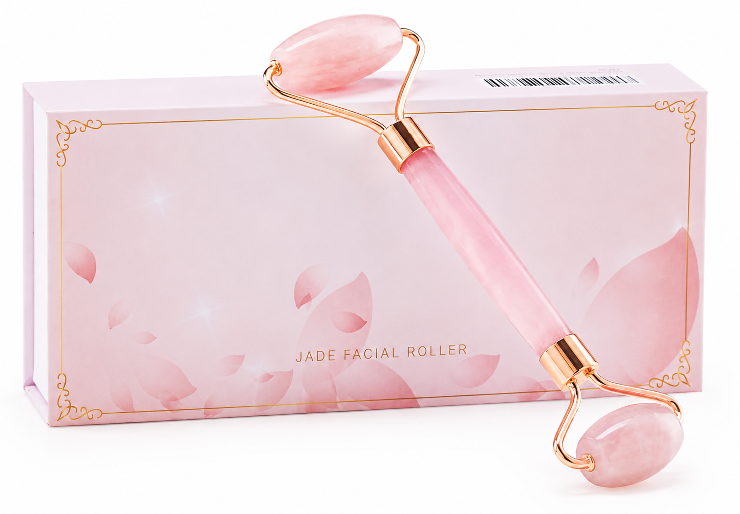 Premium Rose Quartz Face Roller | Cooling Facial Massage Tool for Puffiness & Skincare | Self-Care Beauty Gift for Women