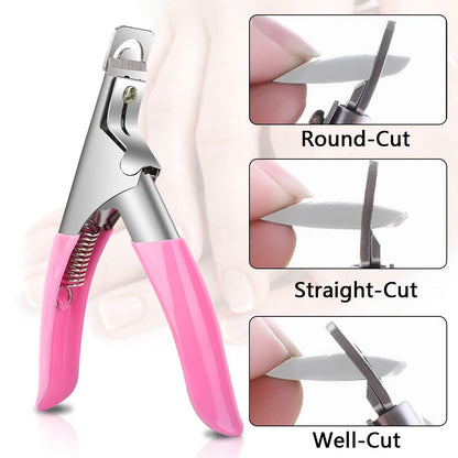 1000-Piece Acrylic Nail Tip Kit | Square & Coffin False Nail Tips with Manicure Tools