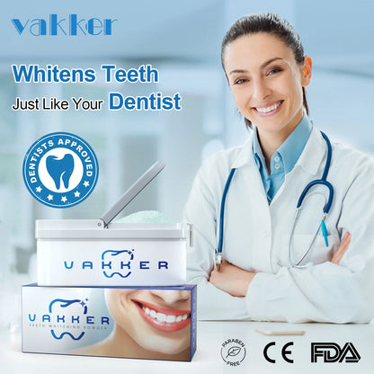 Teeth Whitening Powder Fot Teeth Whitening Toothpaste, Fluoride Free & Non-Sensitive, Enamel Safe Tooth Stain Remover, Fresh Mint, 5.5 Oz, 5 Packs