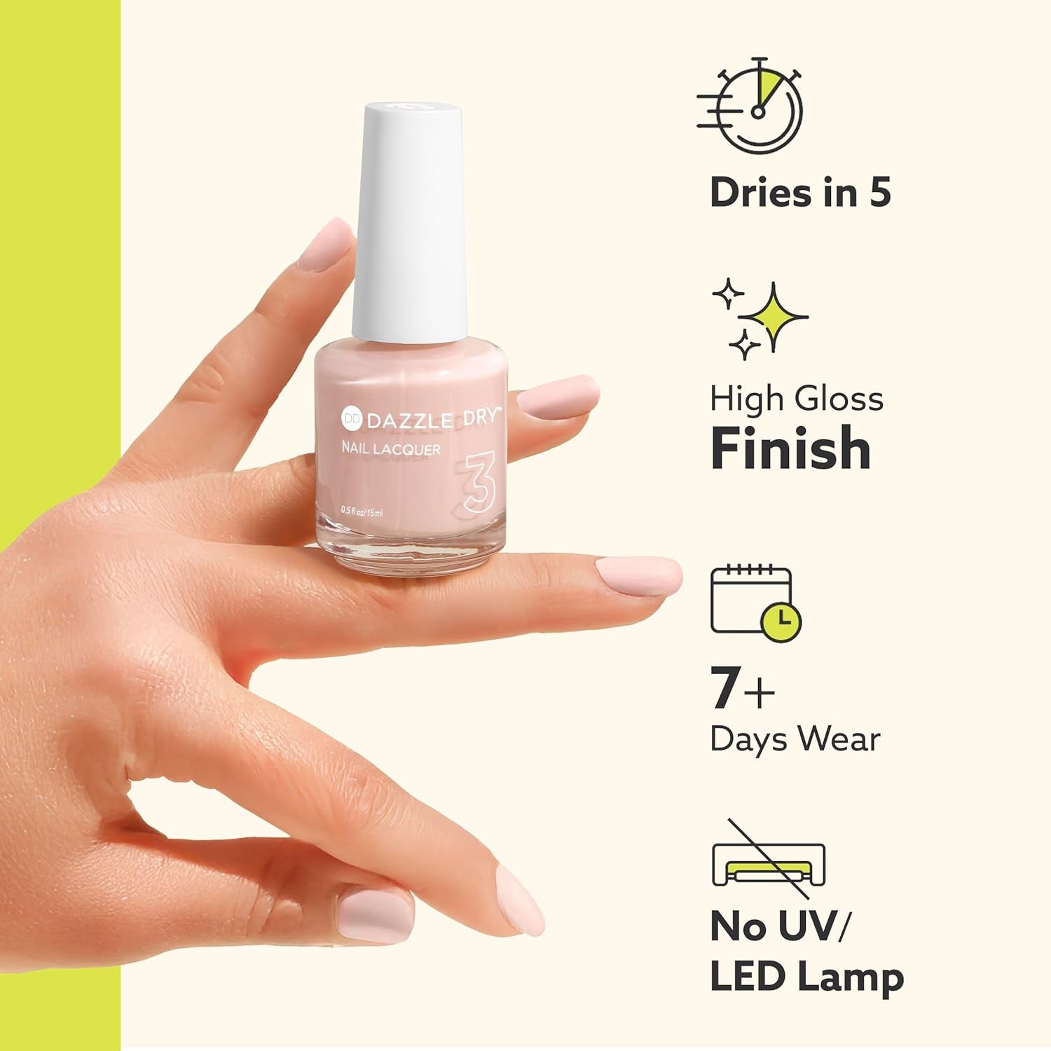 Top Coat - Step 4 - a Quick Dry Top Coat Nail Polish - a Gel Nail Polish Alternative for Long-Lasting, Non-Toxic Manicures (0.5 Fl Oz)