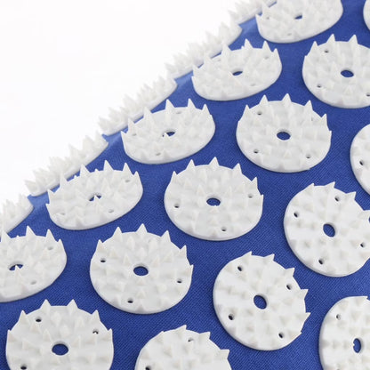Acupressure Set Acupressure Mat Massage Mat Neck Pillow for Circulation Blue