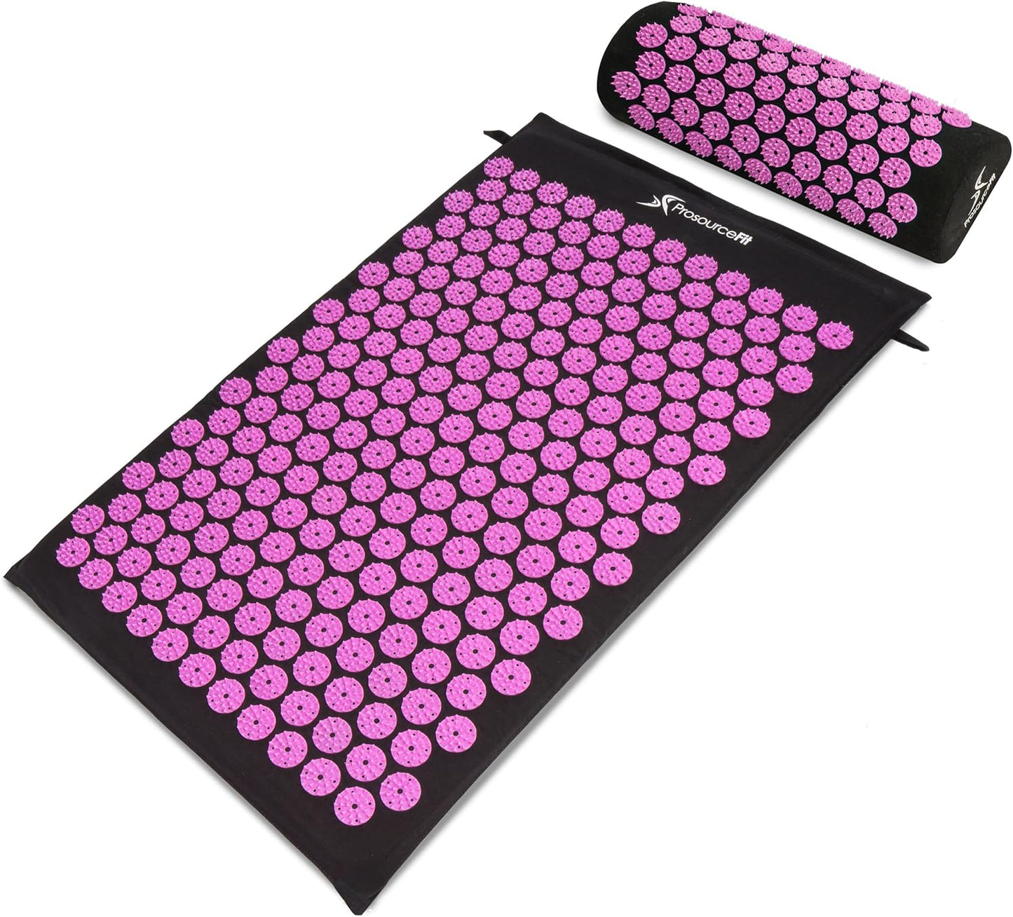 fit Acupressure Mat and Pillow Set for Back/Neck Pain Relief and Muscle Relaxation