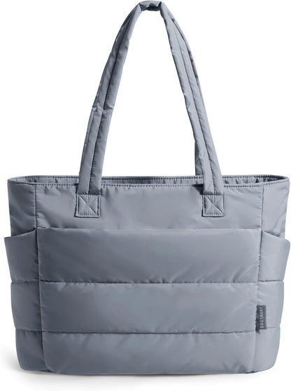 Tote Bag for Women, Lightweight Puffy Tote Bag with Compartments Shoulder Bag Handbag for Travel, Work, Gym | Lightweight