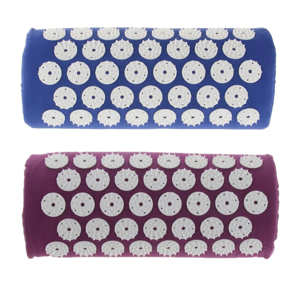 Acupressure Set Acupressure Mat Massage Mat Neck Pillow for Circulation Blue