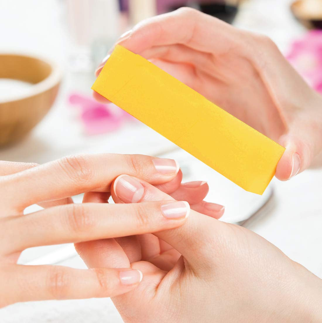 Ultra Gold Buffing Block, 240 Grit, Four-Sided Manicure & Pedicure Nail Buffer, 3.75" L X 1" W X 1" H, 20-Count