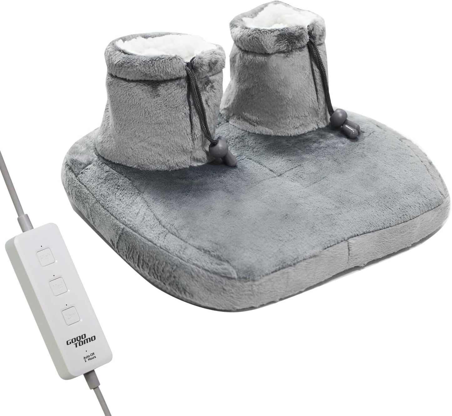 Heated Foot Warmer Pad | Plush Electric Foot Heater with 12 Heat Settings