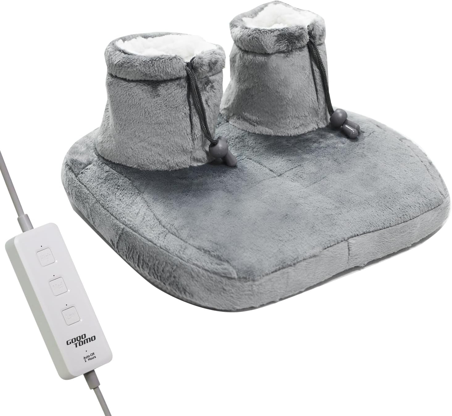 Heated Foot Warmer Pad | Plush Electric Foot Heater with 12 Heat Settings