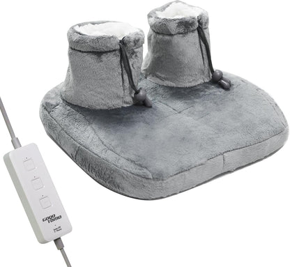 Heated Foot Warmer Pad | Plush Electric Foot Heater with 12 Heat Settings