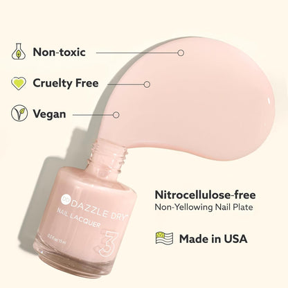 Top Coat - Step 4 - a Quick Dry Top Coat Nail Polish - a Gel Nail Polish Alternative for Long-Lasting, Non-Toxic Manicures (0.5 Fl Oz)