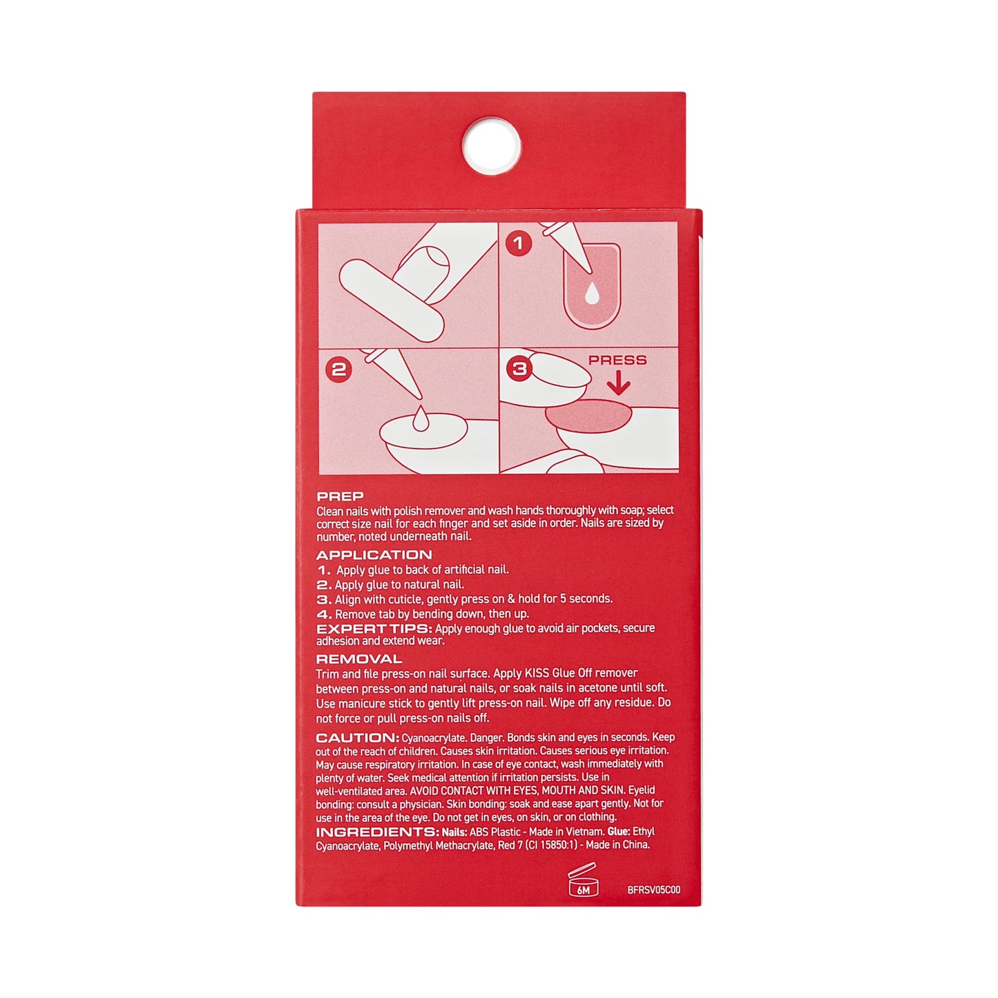 (4 Pack) Broadway by  French Tip Press on Nails, ‘String of Pearls’, White, Short Squoval, 28 Count