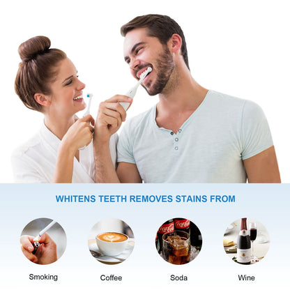 Teeth Whitening Powder Fot Teeth Whitening Toothpaste, Fluoride Free & Non-Sensitive, Enamel Safe Tooth Stain Remover, Fresh Mint, 5.5 Oz, 5 Packs