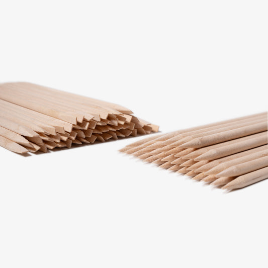 Wooden Cuticle Sticks 10Cm - 100 PCS Pack