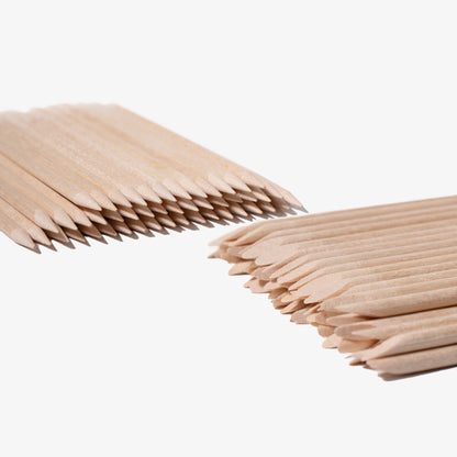 Wooden Cuticle Sticks 10Cm - 100 PCS Pack