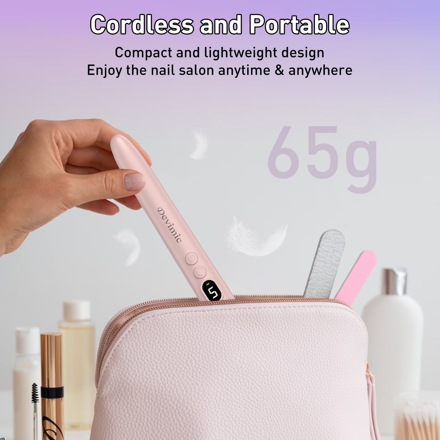 Electric Nail Drill Kit, Professional Cordless Nail Drill Nail File Manicure for Acrylic Gel Dip Powder Nails