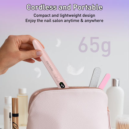 Electric Nail Drill Kit, Professional Cordless Nail Drill Nail File Manicure for Acrylic Gel Dip Powder Nails