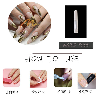 Luxury Press-On Nails | 23 Trendy Stiletto Styles • Reusable Full Nail Kit