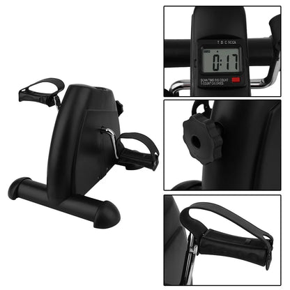 Mini Under Desk Exercise Bike | Portable Pedal Exerciser for Arms & Legs with LCD Monitor