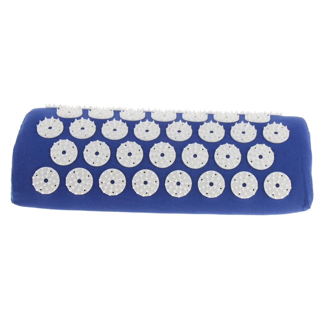 Acupressure Set Acupressure Mat Massage Mat Neck Pillow for Circulation Blue