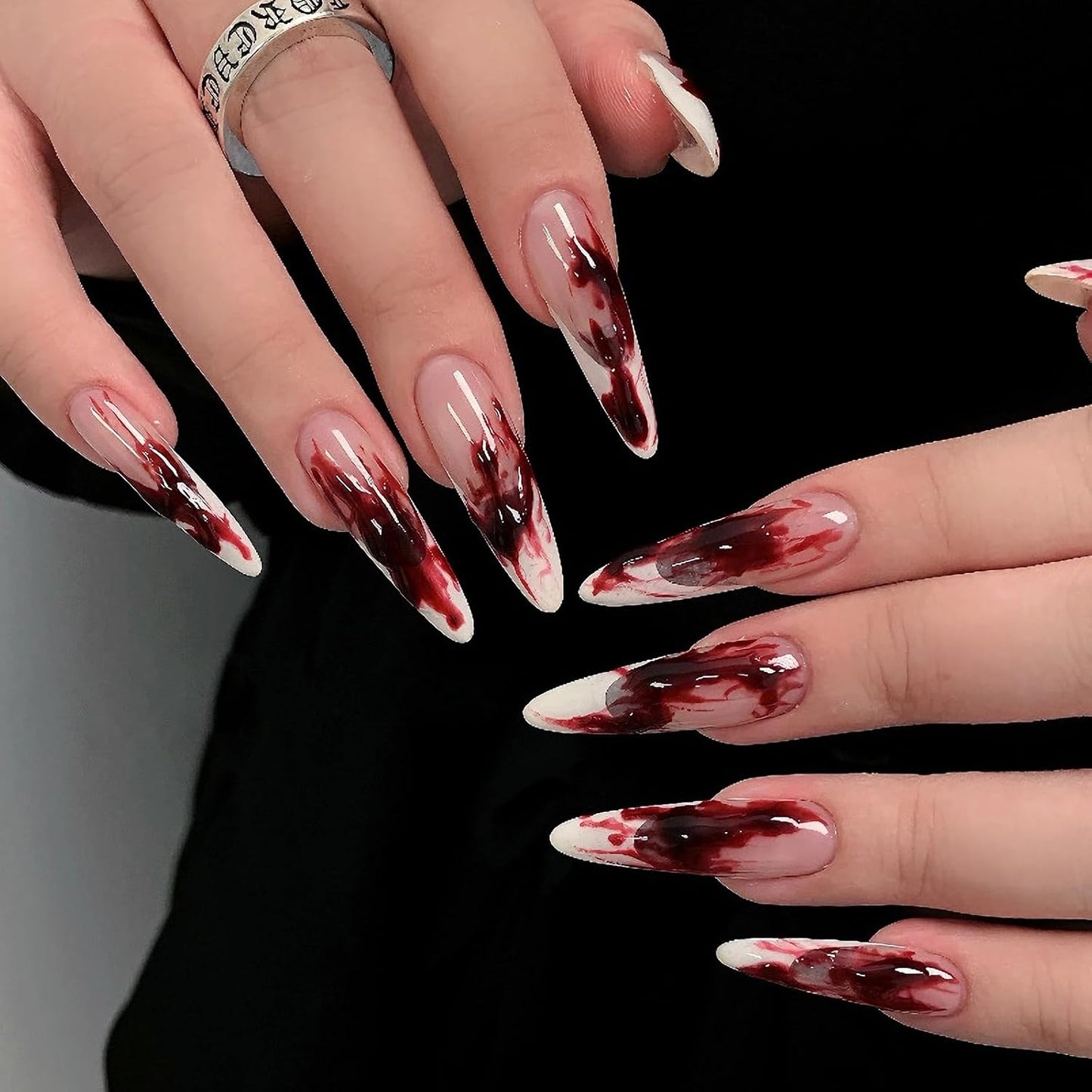 Luxury Press-On Nails | 23 Trendy Stiletto Styles • Reusable Full Nail Kit