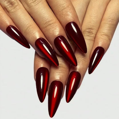 Black Press on Nails Medium Almond Fake Nails Matte False Nails Press Ons with Designs French Tip Acrylic Full Cover Glue on Nails Halloween Stick on Nail for Women Manicure 24 Pcs