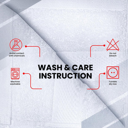 Luxury Wash Cloths for Showering [13X13] – 100% Cotton Washcloths [Pack of 12], Soft and Absorbent Face Towels for Bathroom Wash Clothes, Gym, and Spa (Brilliant White)