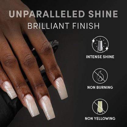 CHAUN LEGEND NON WIPE Top Coat | Intense Shine, Long-Lasting Non-Wipe Formula | 15Ml