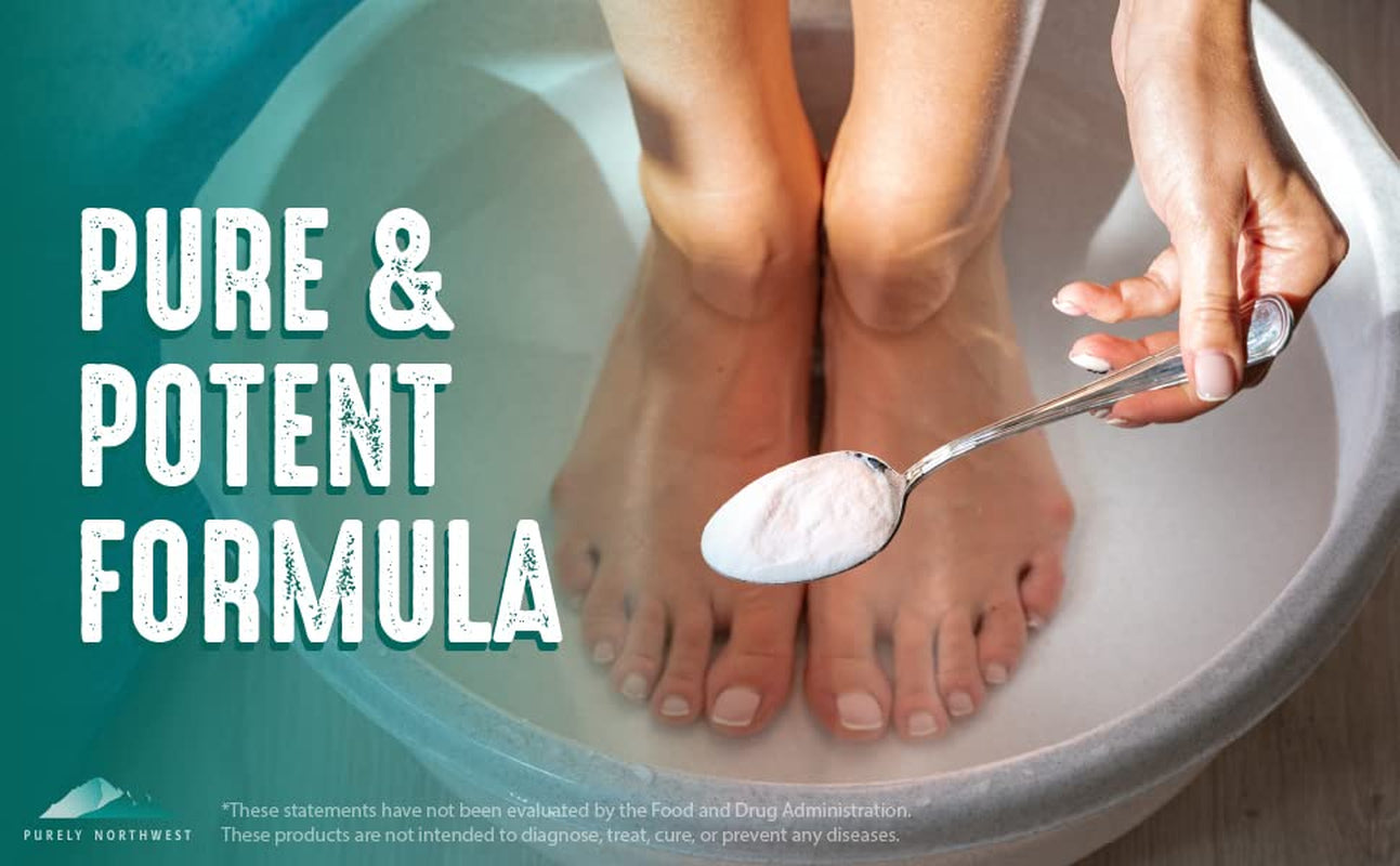 Epsom Salt Tea Tree Foot & Body Soak-Toenail Repair & Ingrown Nails, Athletes Foot Burning & Itching-Stubborn Foot Odor & Softens Callouses--Usa 2 LB
